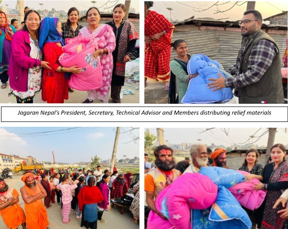 Relief Distribution Program for Flood Victims in Settlements of Bansighat, Kathmandu